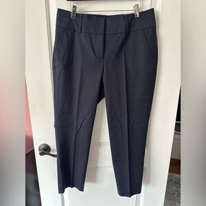 NWT Navy Ann Taylor Cropped Leg Curvy Pants Size 8